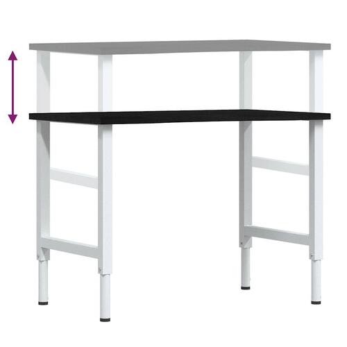 Arbejdsbænk 100x60x(71,5-98) cm massivt egetræ