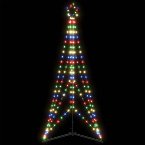 LED-juletræ 363 LED'er 182 cm flerfarvet lys