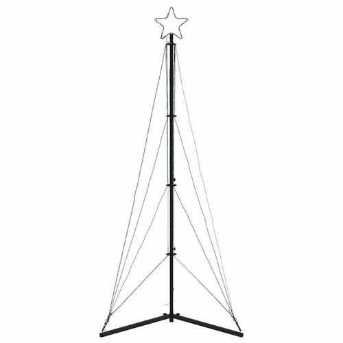 LED-juletræ 363 LED'er 182 cm flerfarvet lys