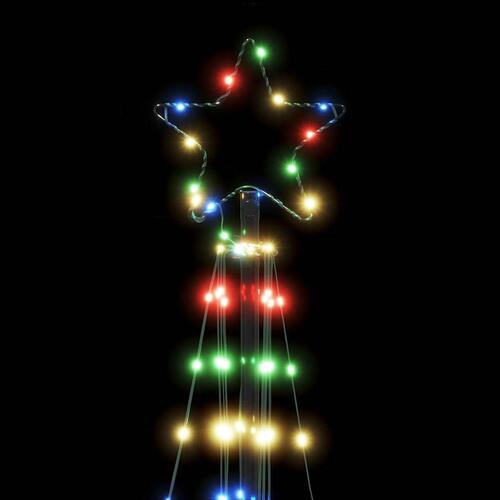 LED-juletræ 363 LED'er 182 cm flerfarvet lys