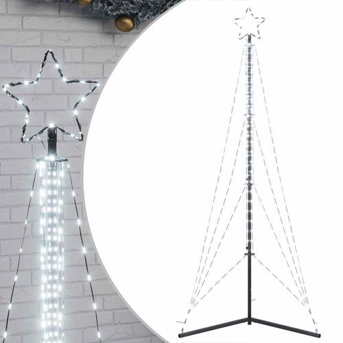 Juletræslys 483 LED'er 240 cm koldt hvidt lys