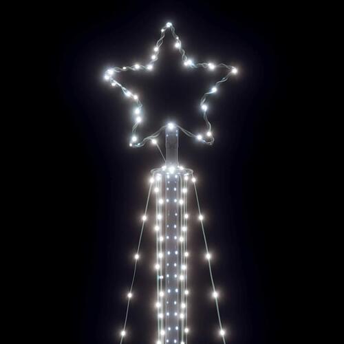 Juletræslys 483 LED'er 240 cm koldt hvidt lys
