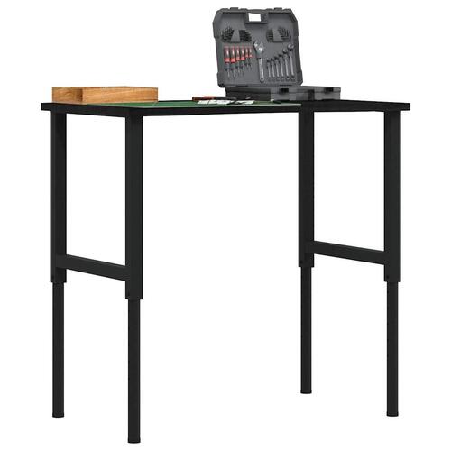 Arbejdsbænk 100x60x(71,5-98) cm massivt egetræ