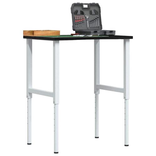 Arbejdsbænk 80x60x(71,5-98) cm massivt egetræ