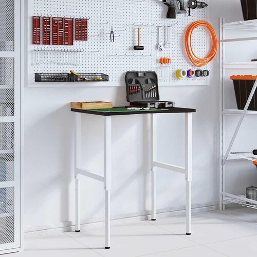 Arbejdsbænk 80x60x(71,5-98) cm massivt egetræ
