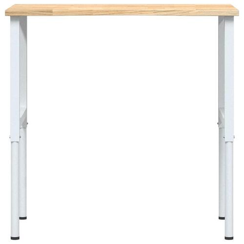 Arbejdsbænk 100x60x(71,5-98) cm massivt egetræ