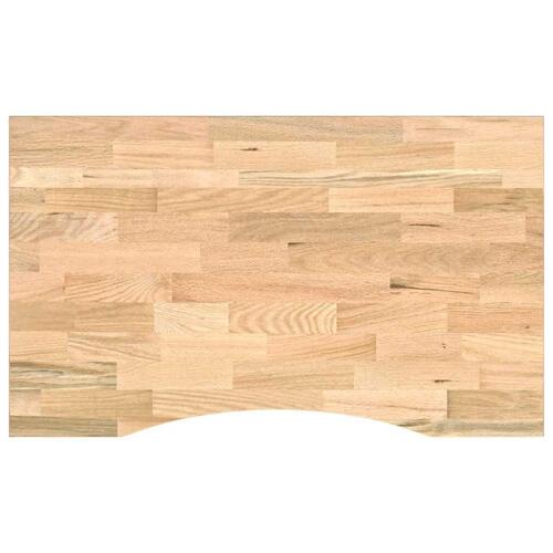 Arbejdsbænk 100x60x(71,5-98) cm massivt egetræ