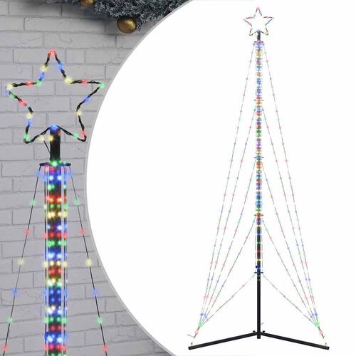 Juletræslys 525 LED'er 302 cm farverigt lys