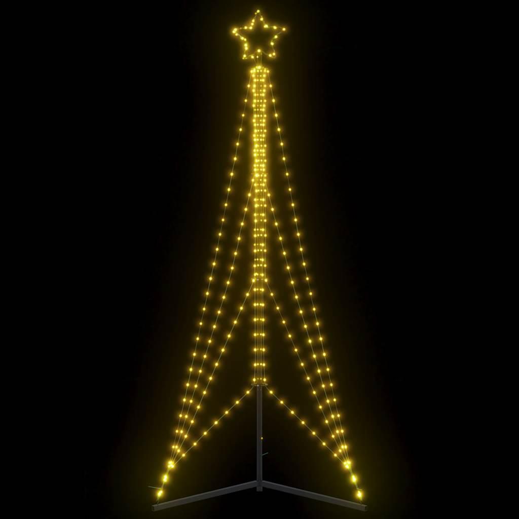LED-juletræ 483 LED'er 240 cm varmt hvidt lys