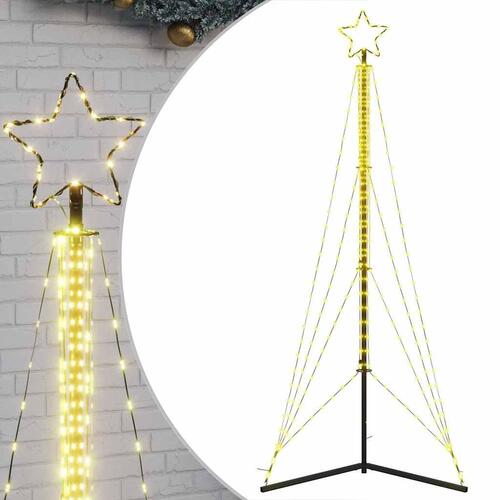 LED-juletræ 483 LED'er 240 cm varmt hvidt lys