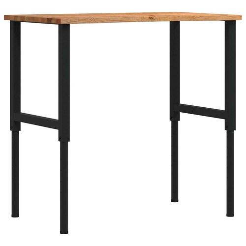 Arbejdsbænk 100x60x(71,5-98) cm massivt egetræ