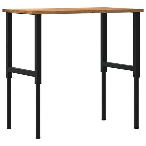 Arbejdsbænk 100x60x(71,5-98) cm massivt egetræ