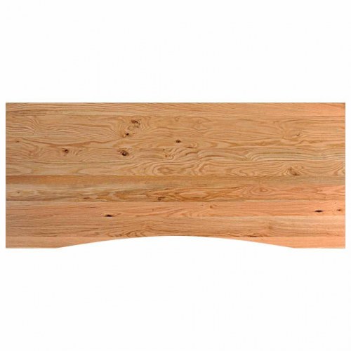 Arbejdsbænk 140 x 60 x 81,5 cm i massivt egetræ - lysebrun