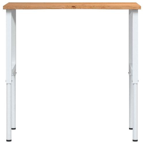 Arbejdsbænk 100x60x(71,5-98) cm massivt egetræ
