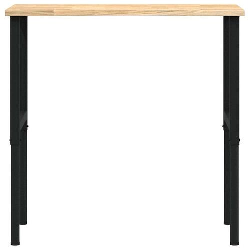 Arbejdsbænk 100x60x(71,5-98) cm massivt egetræ