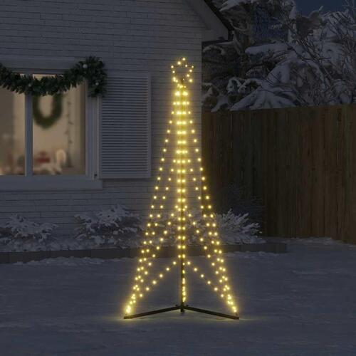 LED-juletræ 363 LED'er 182 cm varmt hvidt lys