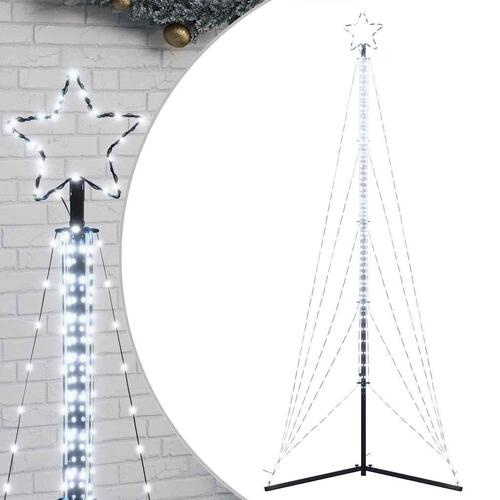 Juletræslys 525 LED'er 302 cm koldt hvidt lys