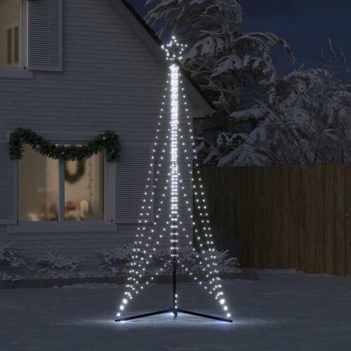 Juletræslys 525 LED'er 302 cm koldt hvidt lys