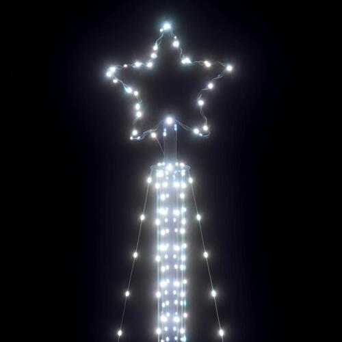 Juletræslys 525 LED'er 302 cm koldt hvidt lys