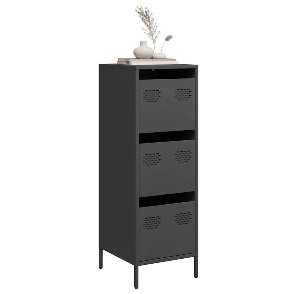 Skab 35x39x103,5 cm stål sort billede