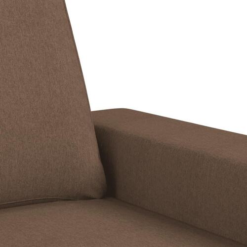 Sofasæt 4 dele stof brun
