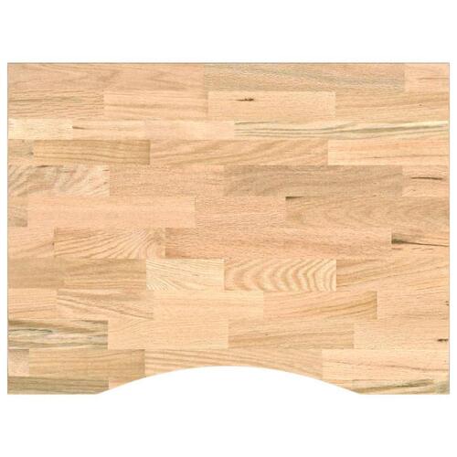 Arbejdsbænk 80x60x(71,5-98) cm massivt egetræ