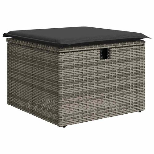 Sofasæt til haven 8 dele med hynder polyrattan grå
