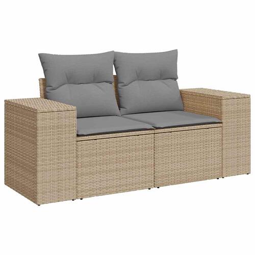 Sofasæt til haven 8 dele med hynder polyrattan beige