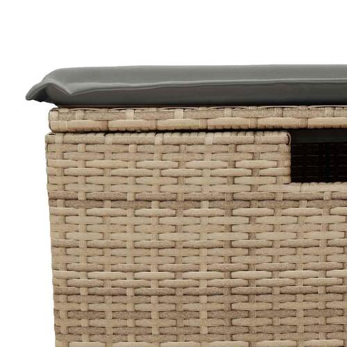 Sofasæt til haven 8 dele med hynder polyrattan beige