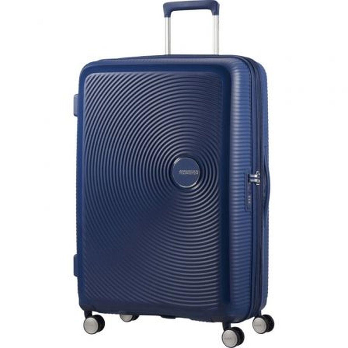 Kuffert stor - American Tourister SoundBox Spinner 110 L (blå)
