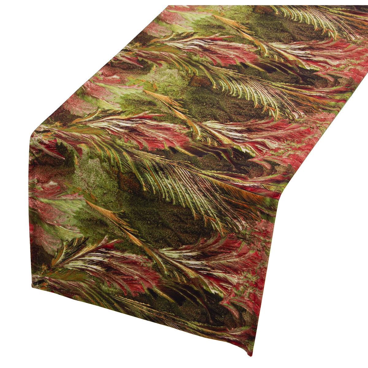 Alexandra House Living bordløber, multifarvet fløjl 33 × 180 cm