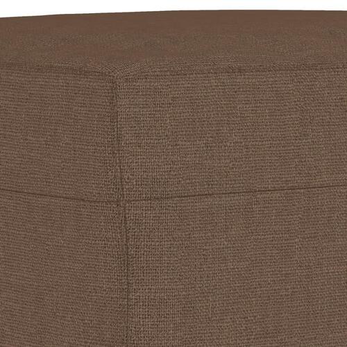 Fodskammel 70x55x41 cm stof brun