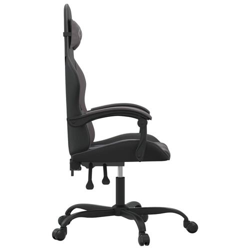 Gamingstol kunstlæder sort og grå
