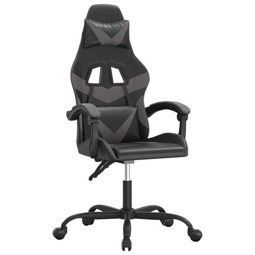 Gamingstol kunstlæder sort og grå