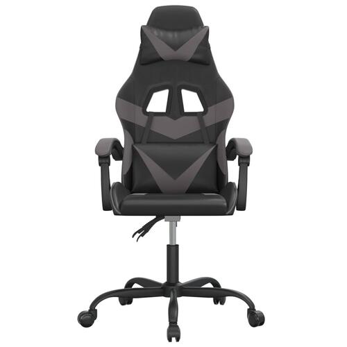 Gamingstol kunstlæder sort og grå