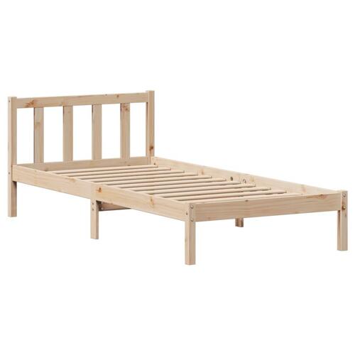 Sengeramme uden madras 100x200 cm massivt fyrretræ