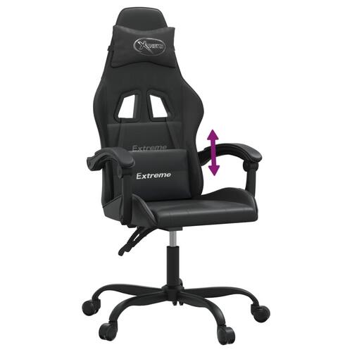 Gamingstol kunstlæder sort