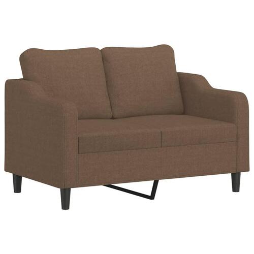 3 personers sofa med hynder stof brun