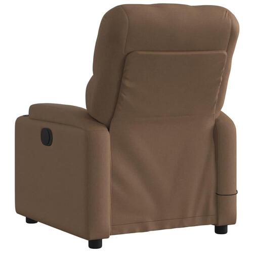 Eldrevet massagestol stof brun