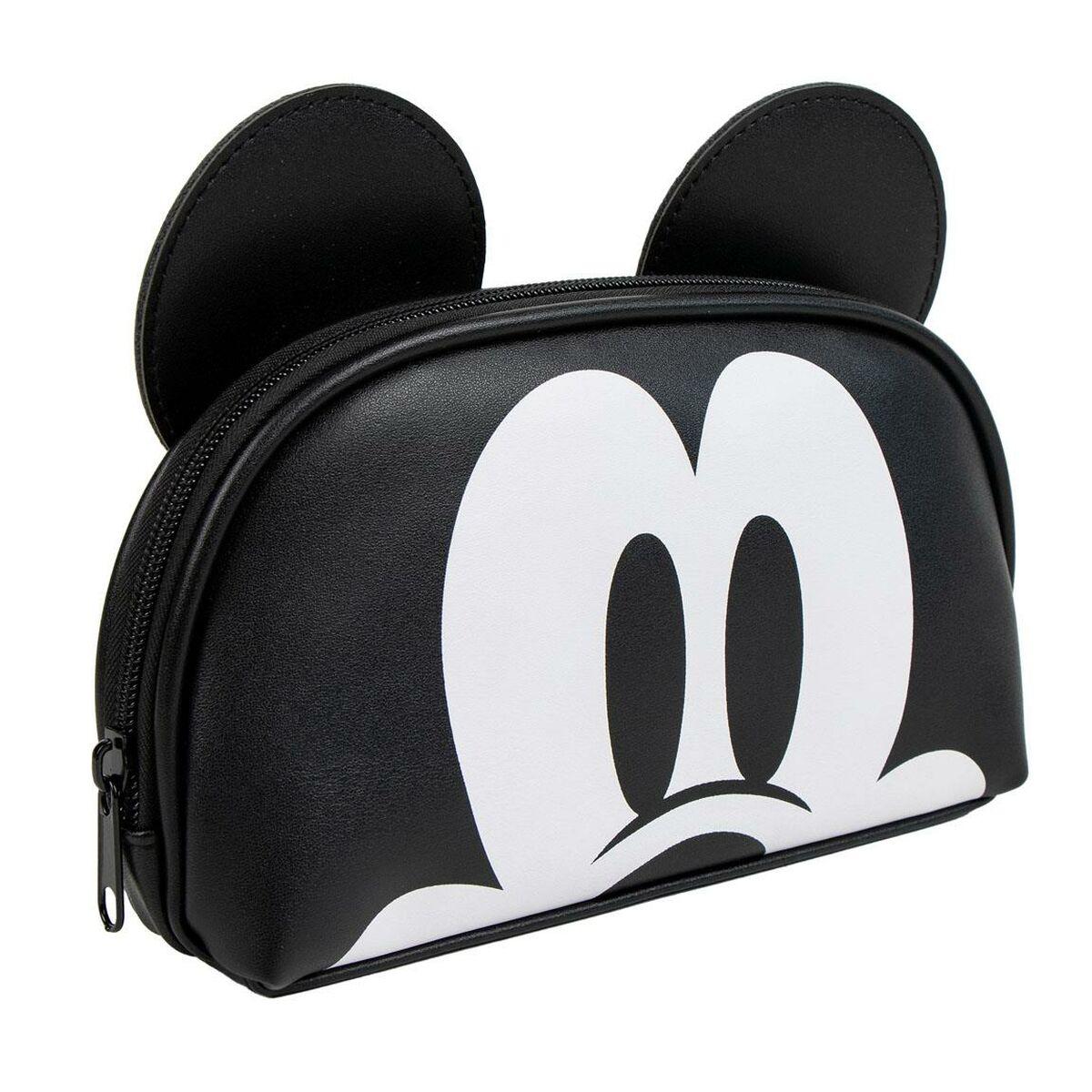 Rejsetoilettaske Mickey Mouse Sort 100 % Polyuretan 23 x 10,5 x 5,5 cm