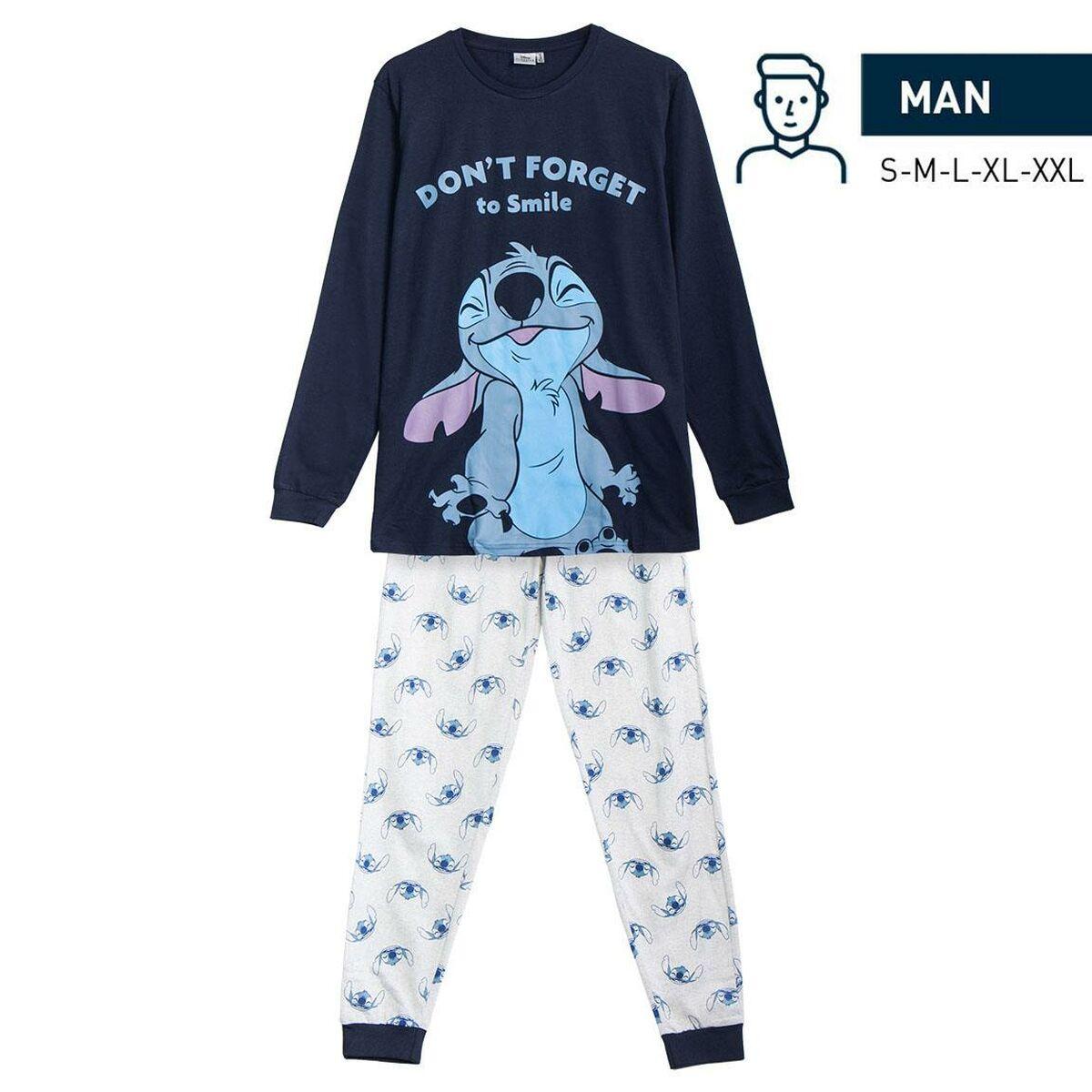 Nattøj Stitch Blå L