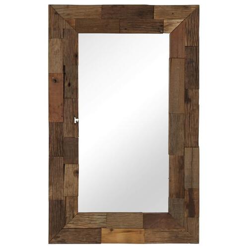 Spejl 50x80 cm massivt genbrugstræ