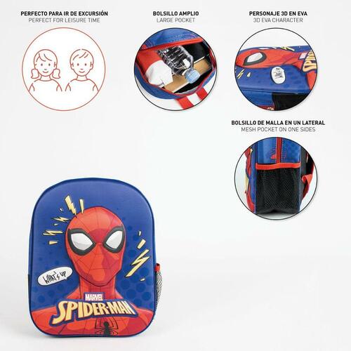 Skoletaske Spider-Man Blå 8 X 32 X 26 CM