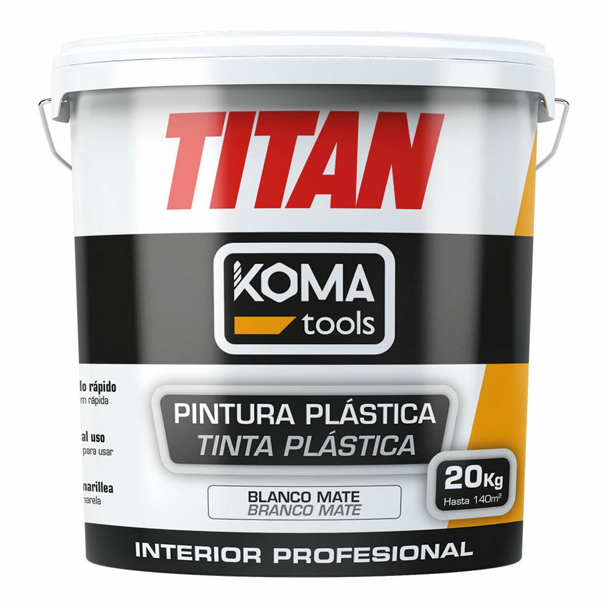 Koma Tools TITAN plastmaling - hvid, 20 kg