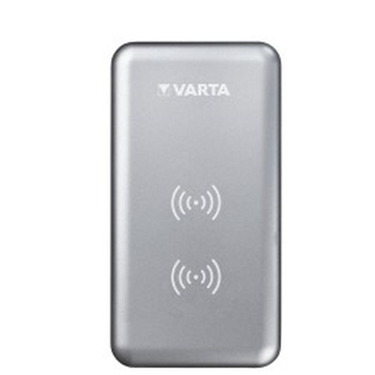 Varta Fast Wireless trådløs powerbank - Sølv