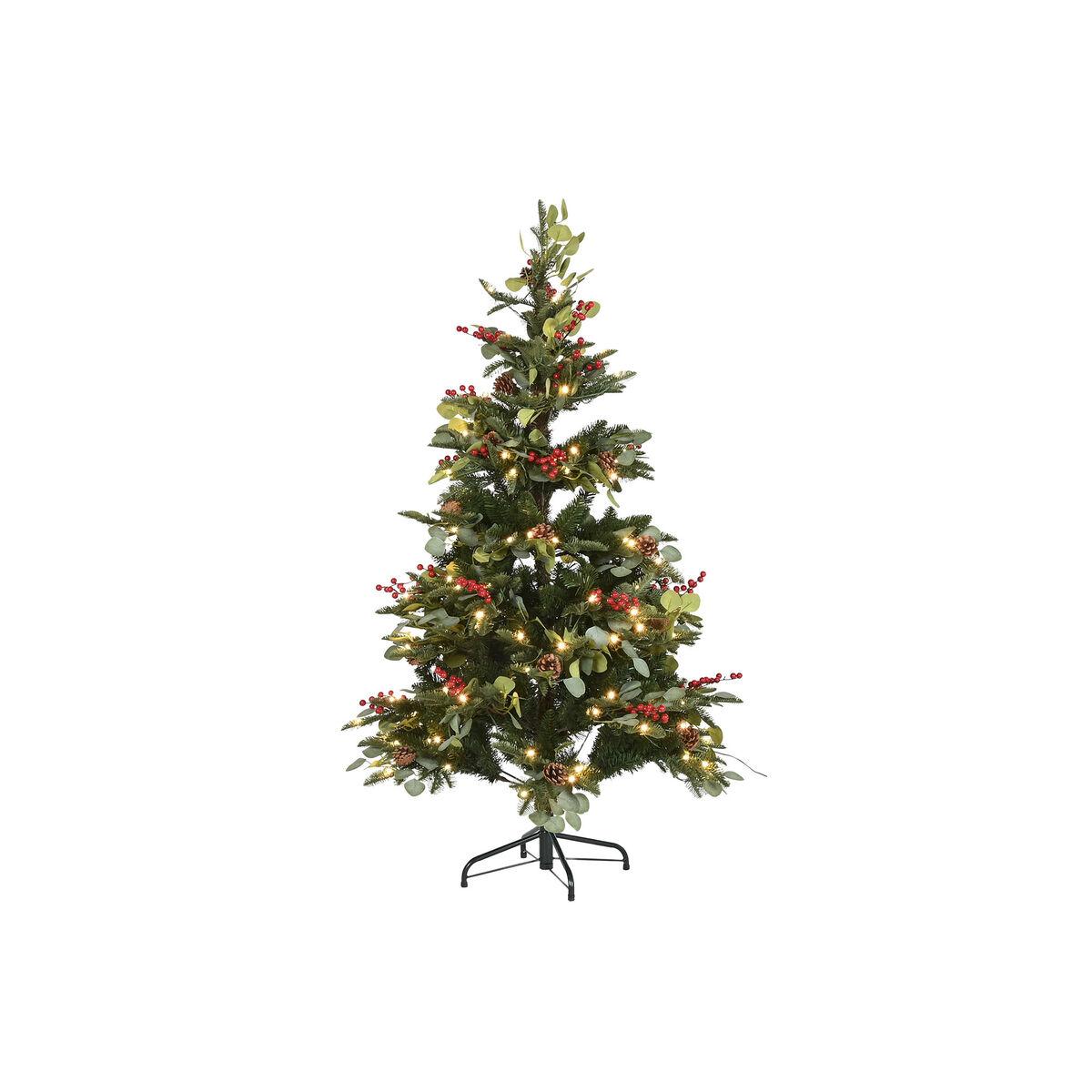 Juletræ med LED - Rød/Grøn, 150 cm