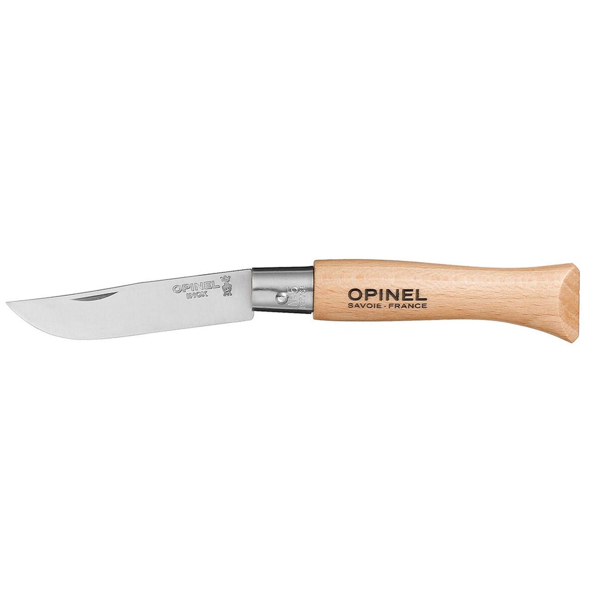 Opinel Nº5 lommekniv - rustfrit stål, birketræ, 6 cm
