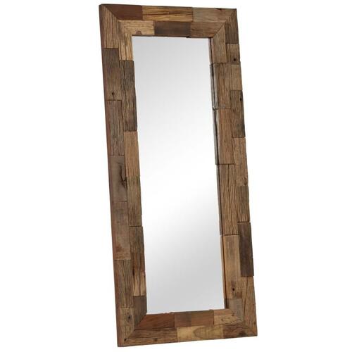 Spejl 50 x 110 cm massivt genbrugstræ
