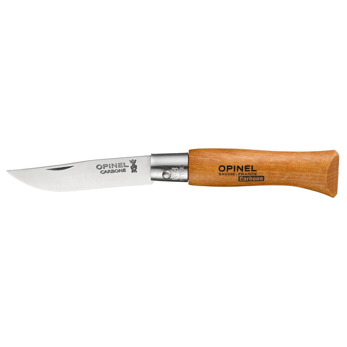 Opinel Nº4 lommekniv - kulstofstål, birketræ, 5 cm