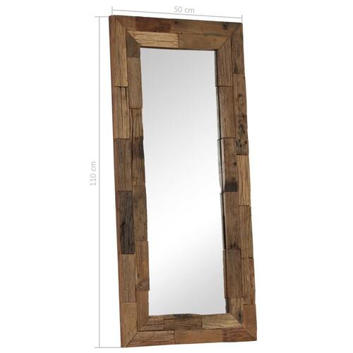 Spejl 50 x 110 cm massivt genbrugstræ